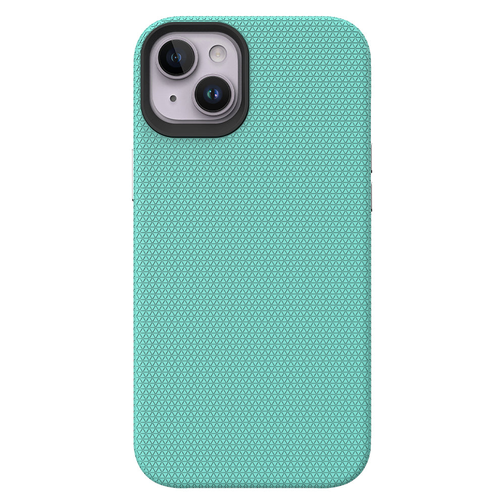For iPhone 14 Plus Protective Phone Back Cover Triangle Heat Dissipation TPU PC Anti-scratch Phone Case For iPhone 14 Plus Protective Phone Back Cover Triangle Heat Dissipation TPU PC Anti-scratch Phone Case